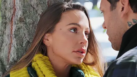 Abigail Mac is entirely nude while in the forest